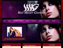 Tablet Screenshot of hairmasterglamour.com